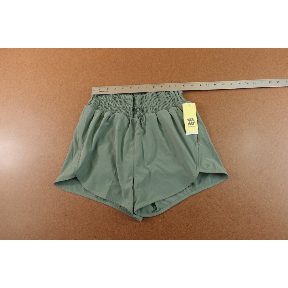 All In Motion Womens Size XS Green Pocket High Rise 3" Inseam Active Shorts NWT - Picture 8 of 11